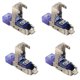 thumbnail image 1 of 4X Enchufe de Conector CAT8 RJ45 Sin Herramienta de Crimpado CAT8 40Gbps 50U Cable de Red Blindado de AleacióN de Zinc Enchufe RJ45 (Azul), 1 of 6