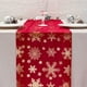 thumbnail image 1 of RKSTN christmas deals Snowflakes Christmas Table Runner Cloth Hot Velvet Polyester Table Flag Year Printed Christmas Holiday Gathering Table Flag, 1 of 6