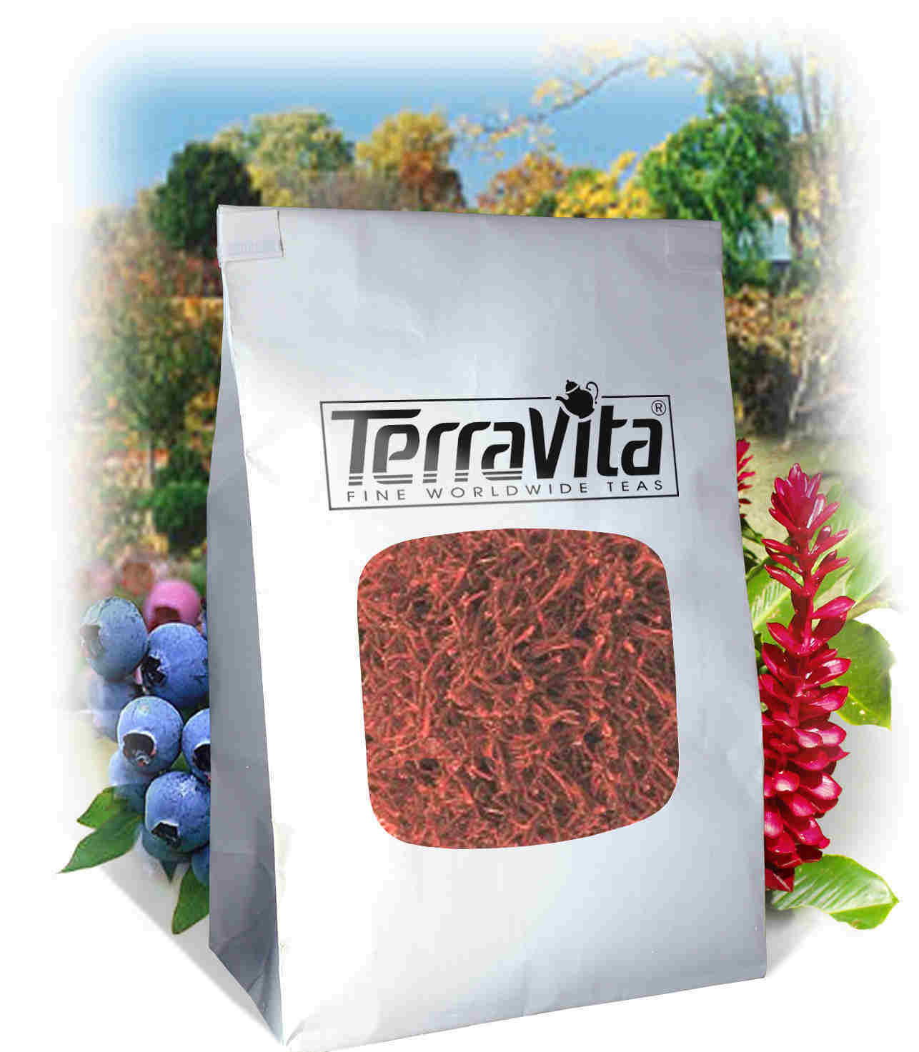 TerraVita American Saffron (Safflower) Tea, (Loose Leaf Herbal Tea, 4