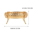 thumbnail image 5 of COSMOBETTY 1Pcs Golden Gilded Iron Fruit Plate With Corrosion Resistance For Home Use 22X17X10.5in, 5 of 8