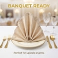 thumbnail image 3 of Unique Bargains 6Pcs Cotton Reusable Events Cloth Napkins Light Gray 17x17inch, 3 of 6