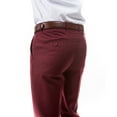 thumbnail image 4 of Men's 3-Pack of Burgundy Dress Pants by Azzuro, 4 of 4