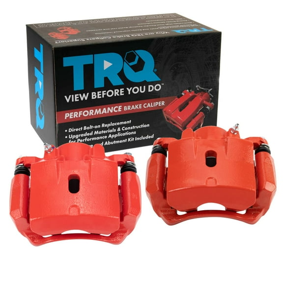 TRQ Front Brake Caliper Set Fits 04-12 Chevrolet 05-10 Pontiac 07-10 Saturn CLA49859