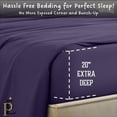 thumbnail image 3 of PRATYUX Split Cal-King 5-PC Sheet Set - 600-TC 100% Egyptian Cotton, 20" Deep Pockets - Plum, 3 of 7