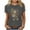 #0256-Dark Gray, variant on Sokhug T Shirts for Women Crewneck Flowers Graphic Tees Summer Cute Shirts Short Sleeve Tops