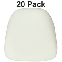 Flash Furniture Louise 20 Pk. Hard Ivory Fabric Chiavari Chair Cushion