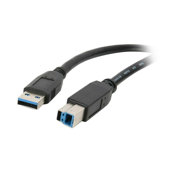Nippon Labs USB3-15AB 15 ft. USB 3.0 Type A Male to B Male 15 ft. Cable for Printer and Scanner, Black