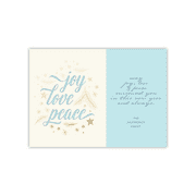 Personalized Holiday Card - Joyful Pine - 5 x 7 Flat