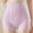 Purple, variant on Women‘s High Waisted Shapewear Briefs Tummy Control Boyshorts Seamless Nylon Spandex Lace Trim Panties Beige M to XXXL,Size M