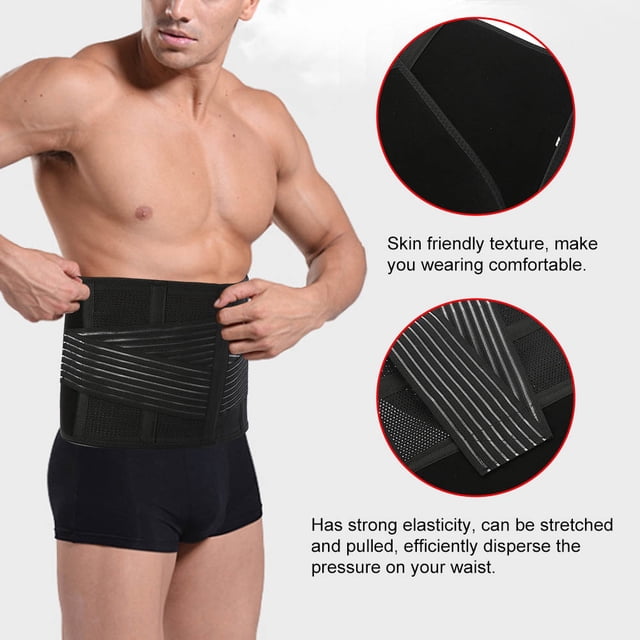 Cinturón adelgazante, cinturón de protección de cintura transpirable, faja moldeadora de cuerpo para hombres meticulosamente diseñada
