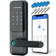 thumbnail image 1 of Cerradura inteligente, manija de puerta inteligente Nyboer, cerradura de puerta con huella digital, cerradura de puerta de entrada sin llave con manija, cerradura digital con teclado, cerradura de pue, 1 of 5