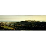 Panoramic Images  High angle view of a city Santa Monica Los Angeles County California USA Poster Print by Panoramic Images - 36 x 12
