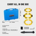 thumbnail image 3 of Strut Spring Compressor Set,Macpherson Strut Spring Compressor Kit,Interchangeable Fork Strut Coil Extractor Remover Tool,with Yellow Protective Sleeve&Carrying Case, 3 of 10