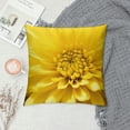 thumbnail image 2 of Shiartex Yellow Flowers Pillow Covers with Zipper Closure for Couch Sofa Indoor Outdoor - Breathable Short Plush Material - Square Design - 1PC 20x20in, 2 of 5