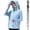 Light Blue, variant on YOUYEDIAN Sun Protection Clothing Women Summer Hiking Athletic Lightweight Jacket UPF 50 UV Protection Hoodie Long Sleeve Hooded Zip Up Shirts (Black, One Size)