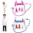 thumbnail image 1 of 7pcs/set Kids Play Doctor Game Toy Children Simulation Hospital Pretend Doctors Kit Child Stethoscope Cosplay Toys, 1 of 7