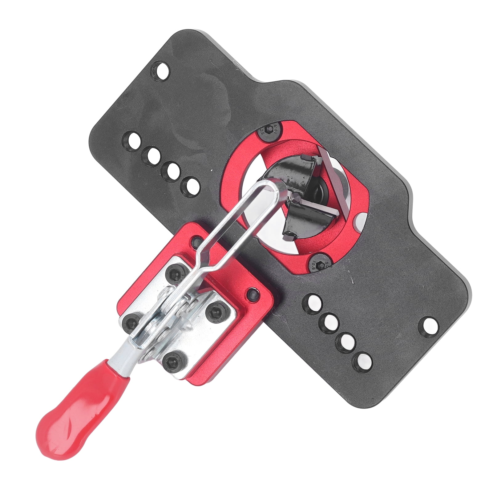 YAHHU 35mm Hinge Jig Drilling Hole Puncher, Aluminum Alloy Concealed Hinge Drill Guide Locator Set for Cabinet Door Installation, High Precision Woodworking Hole Auxiliary Tool Kit