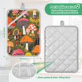 thumbnail image 6 of Yayeee Pot Holders Kitchen Heat Resistant with Pocket 7"x9.8" Cotton Oven Cooking Hot Pads, Vibrant Mushroom, 6 of 7