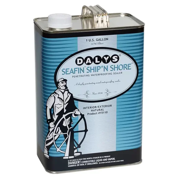 Dalys 1868587 1 gal Sea Fin Ship N Shore Natural Oil-Based Waterproofer Wood Protector - Pack of 6