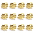 thumbnail image 2 of Set of 12 Thanksgiving Fall Napkin Rings Round Napkin Holders Maple Leaf Napkins Golden/Silver/Vintage Fall Table Decorations for Dining Table, Wedding, Birthday Party, Family Gatherings, 2 of 6