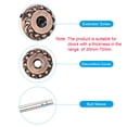 thumbnail image 3 of Uxcell Door Hole Cover Plate Zinc Alloy Wave Round Deadbolt Cover Plate Door Reinforcement Plate for Door Hole Filling Red Patina, 3 of 6