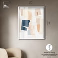 thumbnail image 4 of Torn Tints I Shadowbox Print Blue Abstract Art by Art Remedy, White Frame, 36 x 45, 4 of 6