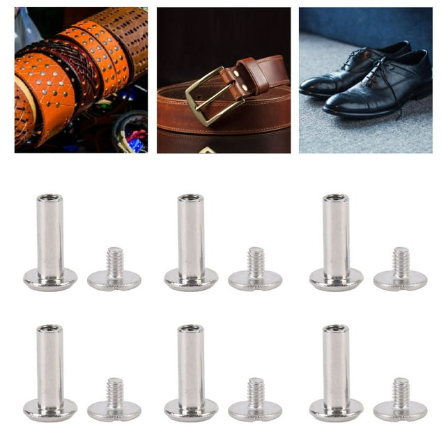 100 Sets M2 Screw Rivets Easy Installation Stainless Steel Binding Screws Erosion Proof Versatile Applications Stainless Steel Screw Rivet Fasteners
