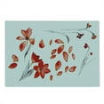 thumbnail image 2 of Floral Cutting Board, Autumn Flowers and Leaves Petals Illustration in Watercolors Painting Art, Decorative Tempered Glass Cutting and Serving Board, Large Size, Red Purplegrey, by Ambesonne, 2 of 5