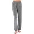 thumbnail image 4 of Fruit of the Loom Women's Long Sleeve Tee and Pant 2 Piece Sleep Set, Heather Grey, 4X, 4 of 6