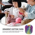 thumbnail image 2 of 2pcs Embroidery Thread Diy Hand Knitting Crochet Cotton Thread Soft Colored Yarns For Scarves Hats Multi-Color Crochet Yarn For Craft Projects, 2 of 6