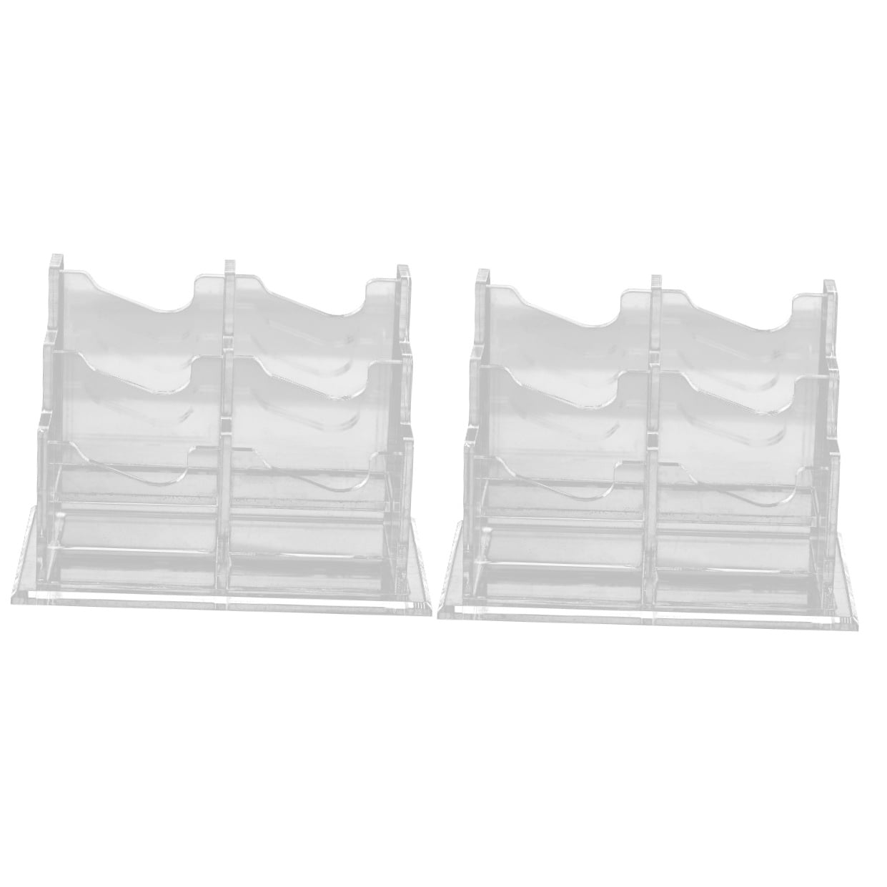 FRCOLOR 2pcs Business Cards Holder Name Cards Container Cards Storage Holder Office Supply