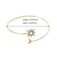 thumbnail image 3 of 2 piezas del brazo superior del brazalete abierta sol y pulsera de envoltura de luna pulsera para mujeres para mujeres, 3 of 6