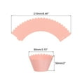 thumbnail image 2 of Cupcake Wrappers Paper, 50 Pack Baking Cups Standard Wave Decoration, Pink, 2 of 6