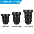thumbnail image 4 of Unique Bargains 55mm Camera Lens Hood, 2Pcs Rubber Collapsible Lens Protector, Black, 4 of 7
