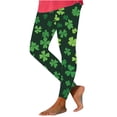 thumbnail image 2 of Haivin Women's Printed Yoga Pants, Fitted Stretchy with Holiday Design, Workout Exercise Tights for Fitness, Casual Wear and Layering, 2 of 9