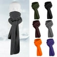 thumbnail image 2 of ZPAQI Winter Scarf Soft Warm Long Wrap Pure Color for Driving Running Cycling Hiking, 2 of 18