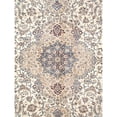 thumbnail image 6 of Pasargad Home 102" x 144" Hand-Knotted Silk & Wool Area Rug in Ivory/Peach, 6 of 6