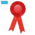 thumbnail image 3 of Unique Bargains Blank Award Ribbon, Rosette Ribbon Honorable Prize Recognition Ribbon, Red, 6Pack, 3 of 5