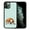 English Bulldog Dog Lying Down Looking Up, variant on WIRESTER Shockproof Soft Rubber Cover Case for Apple iPhone 11 Pro 5.8" 2019, Schnauzer Dog Butt Looking Back On Light Blue Background