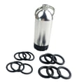 thumbnail image 1 of Llavero de Buceo con Mini Tanque Y Herramienta de Latón Incluye 12 Anillos de Goma para Mantenimiento de Reguladores Y Válvulas Adecuado para Equipo Plateado, 1 of 8