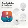 thumbnail image 5 of Disketp Lighthouse and Whale Print Women's Shorts Workout Shorts for Athletic Gym Running Shorts with Phone Pockets Large, 5 of 8