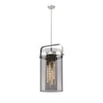 thumbnail image 2 of Innovations Lighting  Pilaster - 4 Light 12" Stem Hung Pendant Satin Nickel/Plated Smoke, 2 of 5