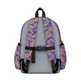 thumbnail image 3 of Paisley and Floral Blue Pattern Cute School Backpack with Padded Back and Adjustable Shoulder Straps 13.4"x11"x4.7", 3 of 5