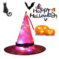 thumbnail image 2 of Sombrero de Halloween Colgante Iluminado Sombrero Led Decoraciones de Halloween Sombrero de bruja brillante Luces para exteriores Patio, 2 of 7