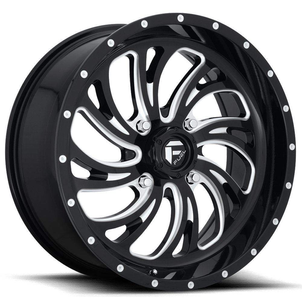 Fuel D641 Kompressor UTV 24x7 4x156 +13mm Black/Milled Wheel Rim 24