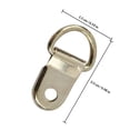 thumbnail image 2 of FOMIYES Colgadores En D De Hierro Dorado Para Estudio Oficina Con Tornillos Para Montaje, 2 of 8