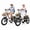 Black+White, variant on ESKUTE 2 Pcs T300 E Trike Electric Tricycle for Adults, 750W Brushless Motor 18MPH+ Fat Tire Folding Trike, Step-Thru 3 Wheel Electric Bicycle, Up to 55 Miles Purple & White, UL2849