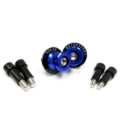 Rc51 Frame Sliders - 2000-2006 Honda RC51 Swingarm Spools Sliders - Blue