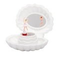 thumbnail image 2 of Shell Shape Music Box Dancing Girl Music Box with Mirror Jewelry Storage Box Birthday Gift Wedding Party Decoration, 2 of 10