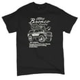 thumbnail image 5 of Ford Bronco Country Tough Free Wheeling 1978 T-shirt Vintage Truck Fan 4x4 Off Road Classic Car Show Men's Tee, 5 of 7